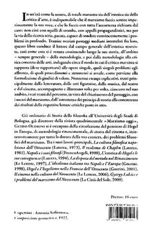 Il marxismo e le arti. Principi di metodologia critica marxista