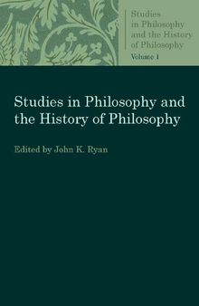 Studies in Philosophy and the History of Philosophy