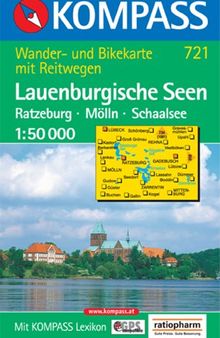 Lauenburgische Seen: Ratzeburg, Mölln, Schaalsee. 1:50.000, Wander- und Bikekarte mit Reitwegen, GPS-genau