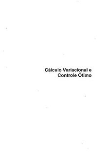 Cálculo Variacional e Controle Ótimo