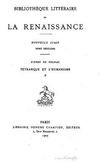 Pétrarque et l'humanisme