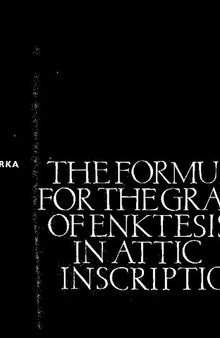 The Formula for the Grant of Enktesis in Attic Inscriptions