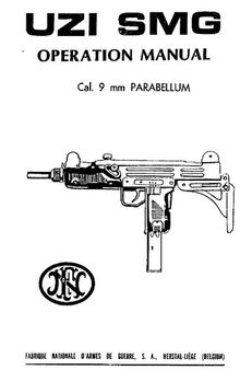 The UZI SMG Operation Manual: 9mm Parabellum