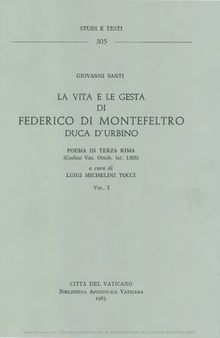 La vita e le gesta di Federico di Montefeltro duca d'Urbino