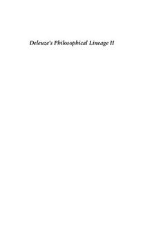 Deleuze's Philosophical Lineage II