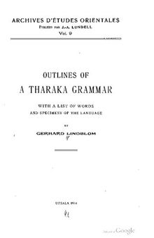 Outlines of a Tharaka Grammar: With a List of Words and Specimens of the Language