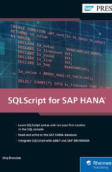 SQLScript for SAP HANA (First Edition) (SAP PRESS)