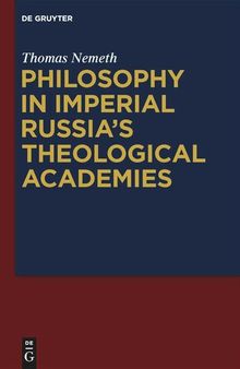 Philosophy in Imperial Russia’s Theological Academies