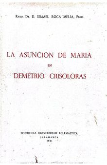 La Asuncion de Maria en Demetrio Crisoloras
