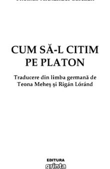 Cum sa-l citim pe Platon