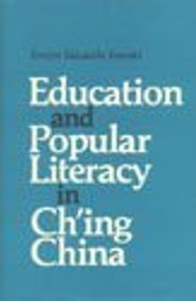 Education and popular literacy in Ch'ing China