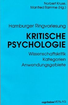 Hamburger Ringvorlesung Kritische Psychologie, Wissenschaftskritik, Kategorien, Anwendungsgebiete
