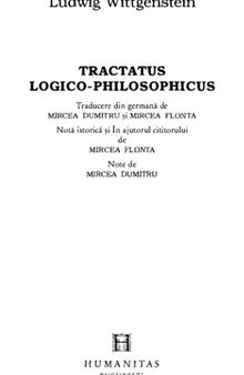 Tractatus Logico-Philosophicus