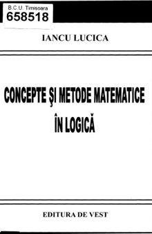 Concepte si metode matematice in logica