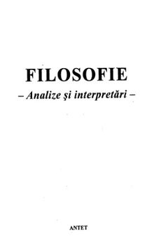 Filosofie~ Analize si interpretari