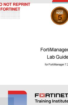 Fortinet FortiManager Lab Guide for FortiManager 7.2