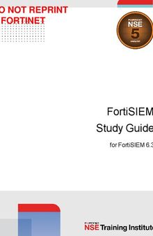 Fortinet FortiSIEM Study Guide for FortiSIEM 6.3