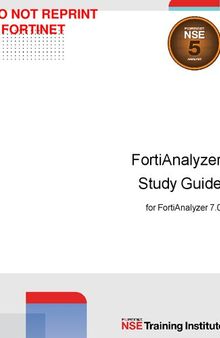 Fortinet FortiAnalyzer Study Guide for FortiAnalyzer 7.0