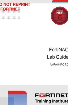 Fortinet FortiNAC Lab Guide for FortiNAC 7.2