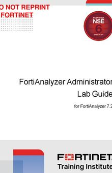 Fortinet FortiAnalyzer Administrator Lab Guide for FortiAnalyzer 7.2