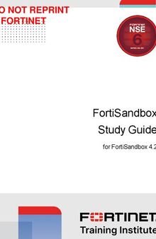 Fortinet FortiSandbox Study Guide for FortiSandbox 4.2