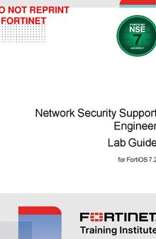 Fortinet Network Security Support Engineer Lab Guide for FortiOS 7.2