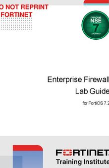 Fortinet Enterprise Firewall Lab Guide for FortiOS 7.2