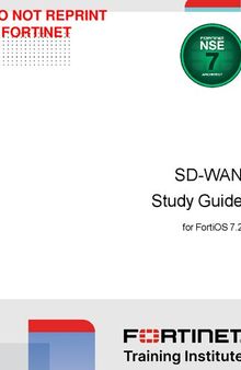 Fortinet SD-WAN Study Guide for FortiOS 7.2