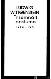 Insemnari postume 1914-1951