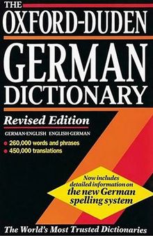 The Oxford-Duden German Dictionary: German-English/English-German