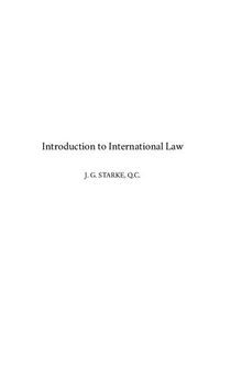 An introduction to international law
