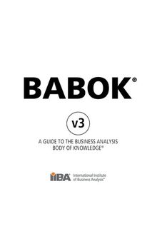 BABOK v3 A Guide to the Business Analysis Body of Knowledge