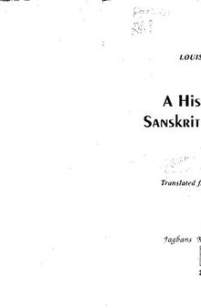 A History of Sanskrit Language