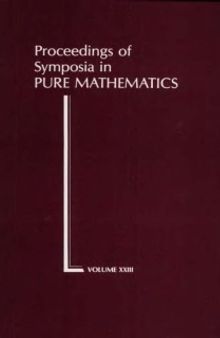 Partial Differential Equations: Proceedings of Symposia in Pure Mathematics