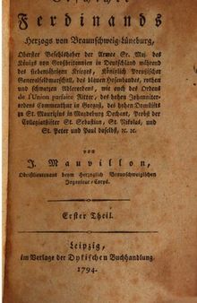 Geschichte Ferdinands Herzogs von Braunschweig-Lüneburg
