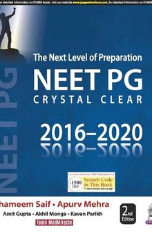 The Next Level of Preparation NEET PG Crystal Clear (2016-2020)