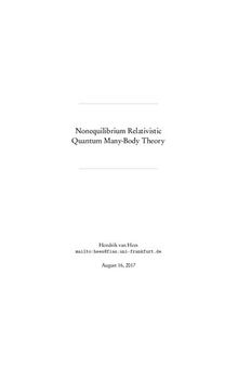 Nonequilibrium Relativistic Quantum Many-Body Theory