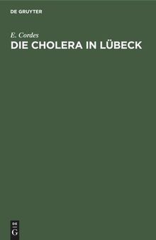 Die Cholera in Lübeck