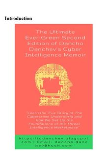 Dancho Danchev's Cyber Intelligence Cybercrime Research Memoir Second Edition