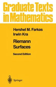 Riemann Surfaces (Graduate Texts in Mathematics, 71)