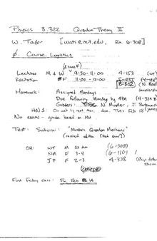 Quantum Theory II: Lecture Notes