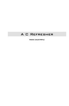 A C Refresher