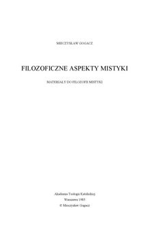 Filozoficzne aspekty mistyki