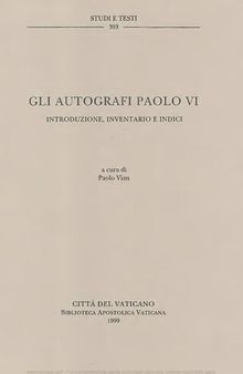 Gli autografi Paolo VI