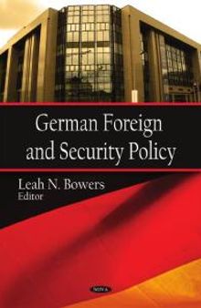German Foreign and Security Policy