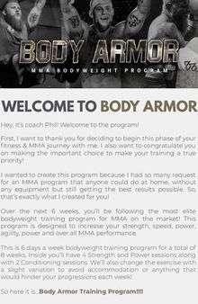 Body Armor - MMA Bodyweight Program