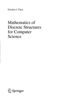 Mathematics of discrete structures for computer science