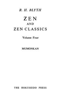 Zen and Zen classics. / volume four, Mumonkan