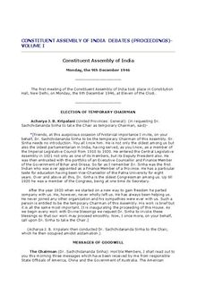 Constituent Assembly of India (Legislative) Debates: Official Report