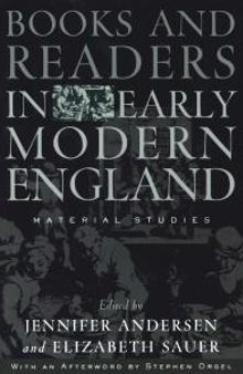 Books and Readers in Early Modern England : Material Studies